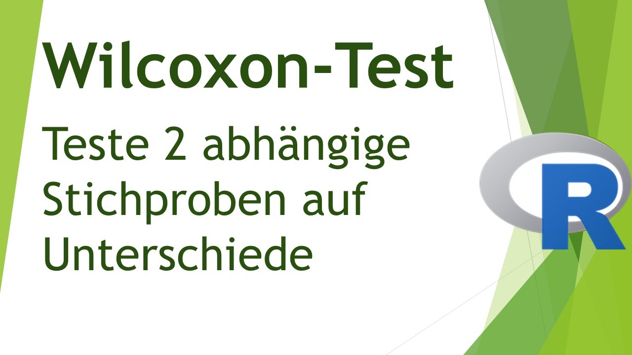 Wilcoxon-Test (Wilcoxon-Vorzeichen-Rang-Test) in R durchführen - Daten analysieren in R (53)