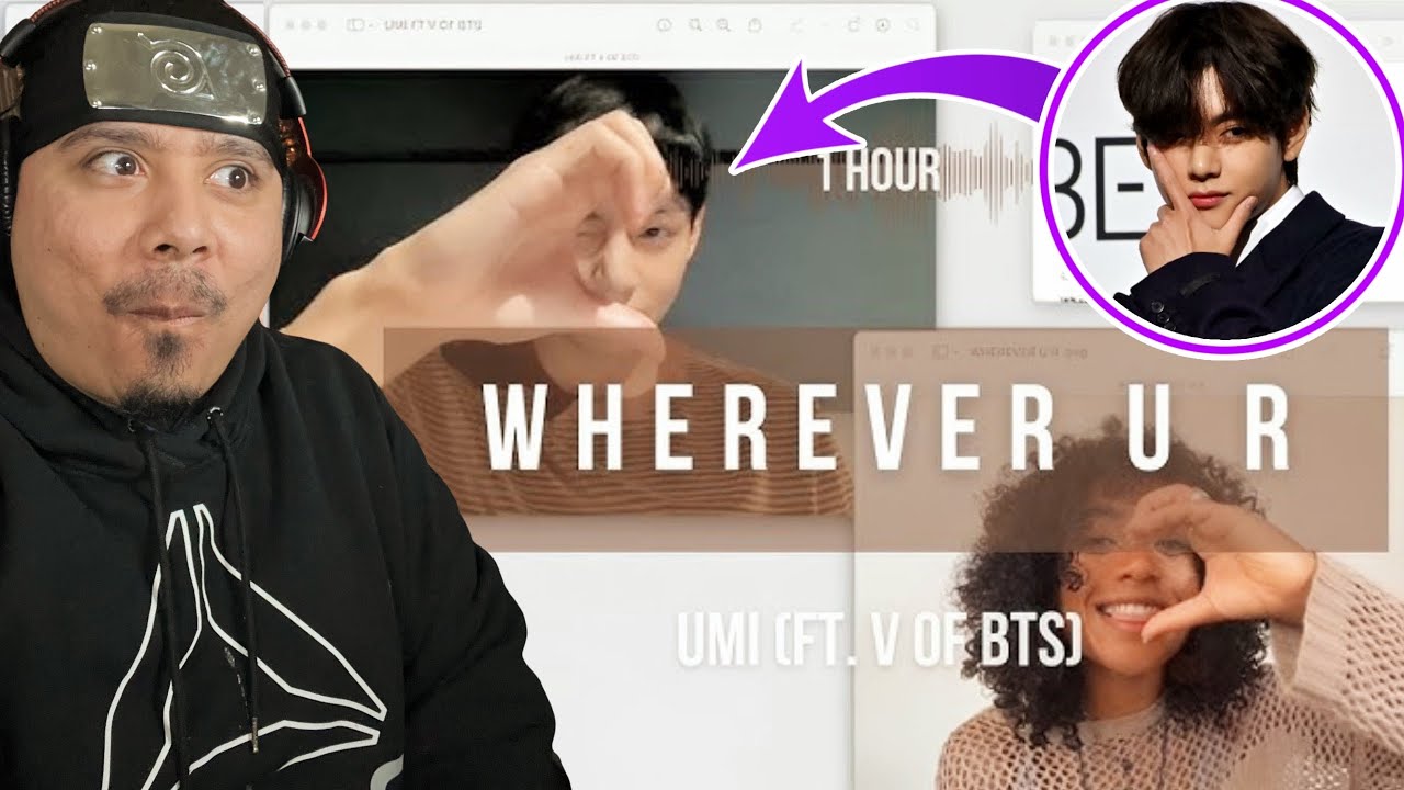 UMI, V - wherever u r (ft. V of BTS) official lyric video | REACTION