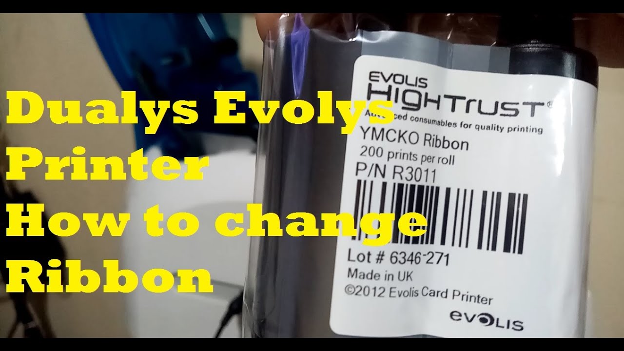 Evolis Dualys Printer How to change Ribbon