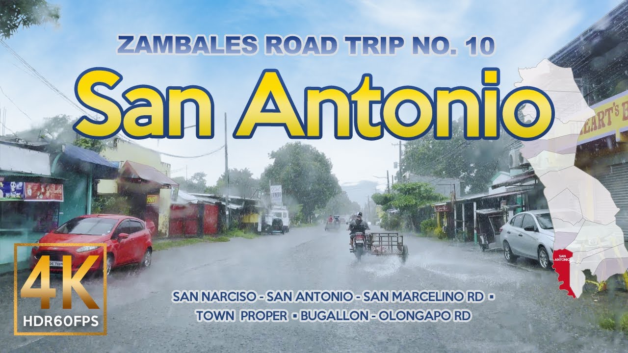 Heavy Rain in SAN ANTONIO Zambales | Zambales Road Trip | Philippines | 4K