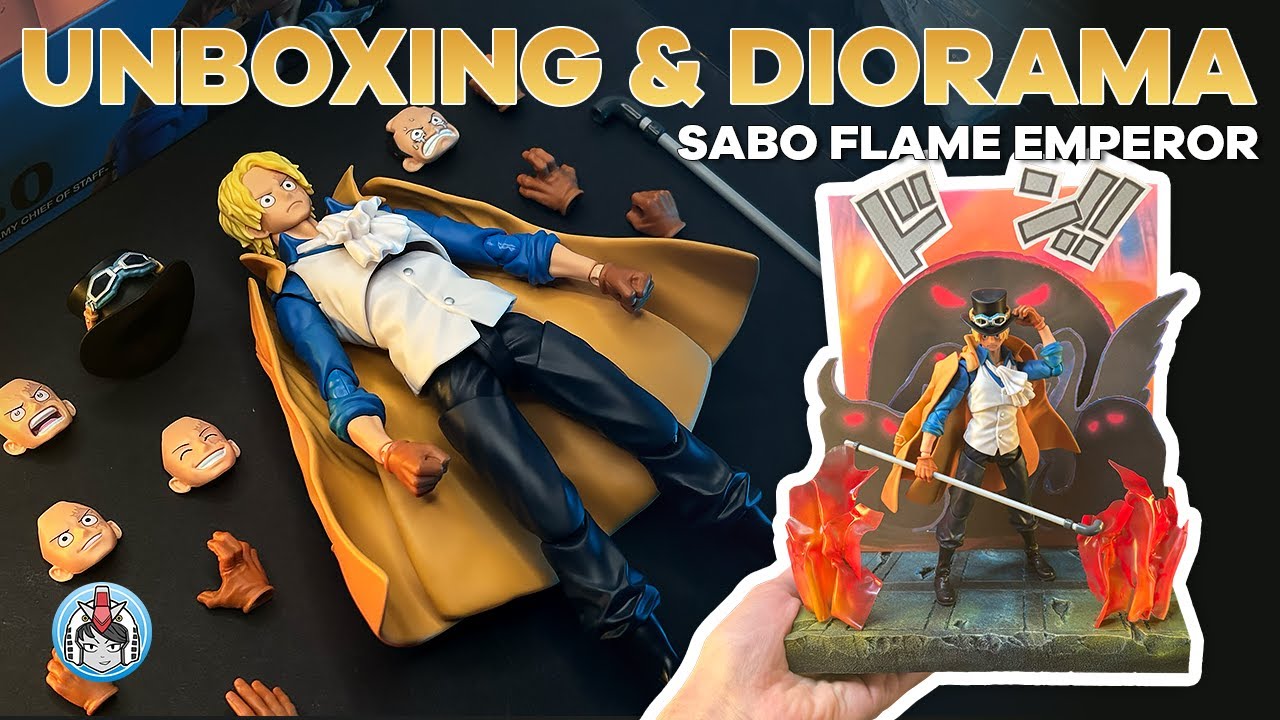 SABO VS Gorosei and Imu DIORAMA | S.H. Figuarts | Speed Unboxing | ASMR | One Piece | Tamashii | 4K