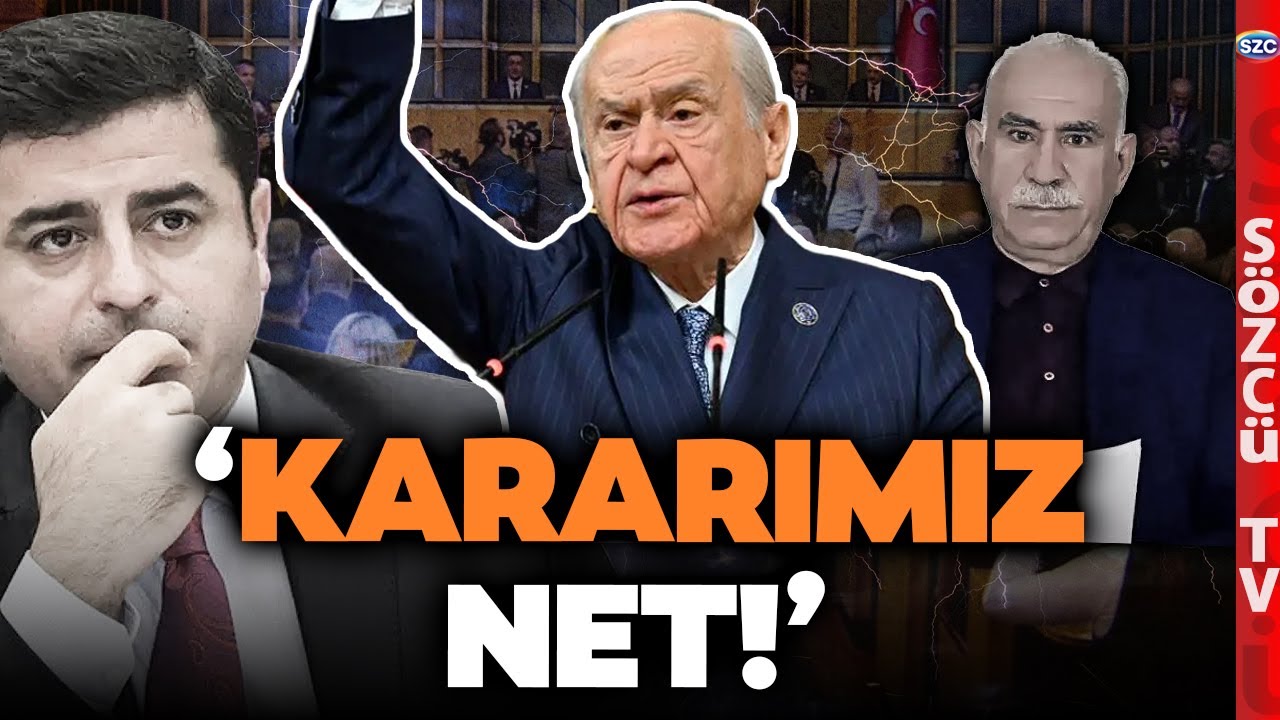 'Demirtaş Yuvasına Dönene Kadar Kararlıyız' Devlet Bahçeli'den Tarihi Çıkış! DEM'e Gözdağı mı?