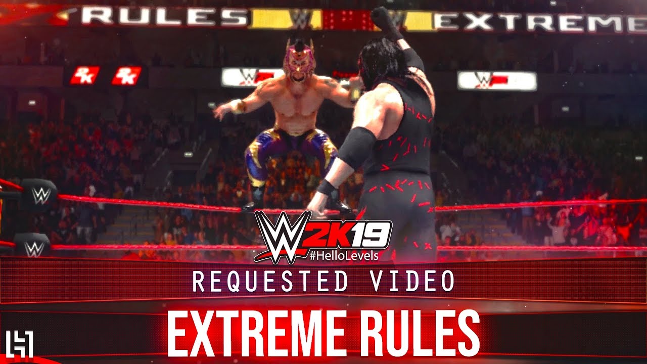 WWE 2K19 Lince Dorado vs Kane EXTREME RULES Match Gameplay