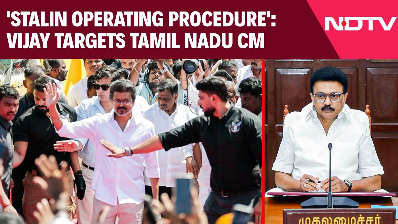 Thalapathy Vijay | 'Stalin Operating Procedure': Vijay Targets Tamil Nadu Chief Minister