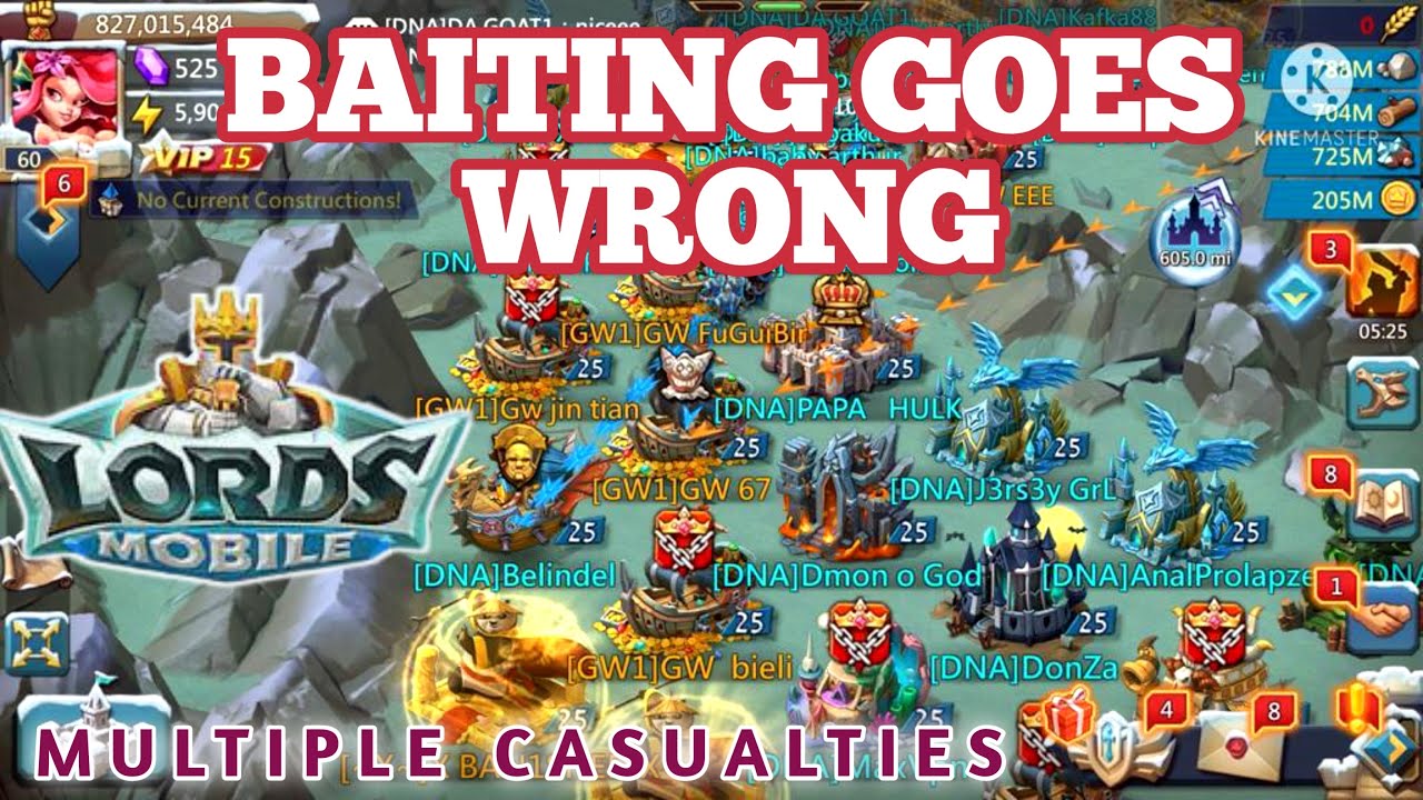 BAITING GOES WRONG-PAPA HULK DESTROYING YOUR COMP￼S! MYTHIC CHAMP ||LORDS MOBILE