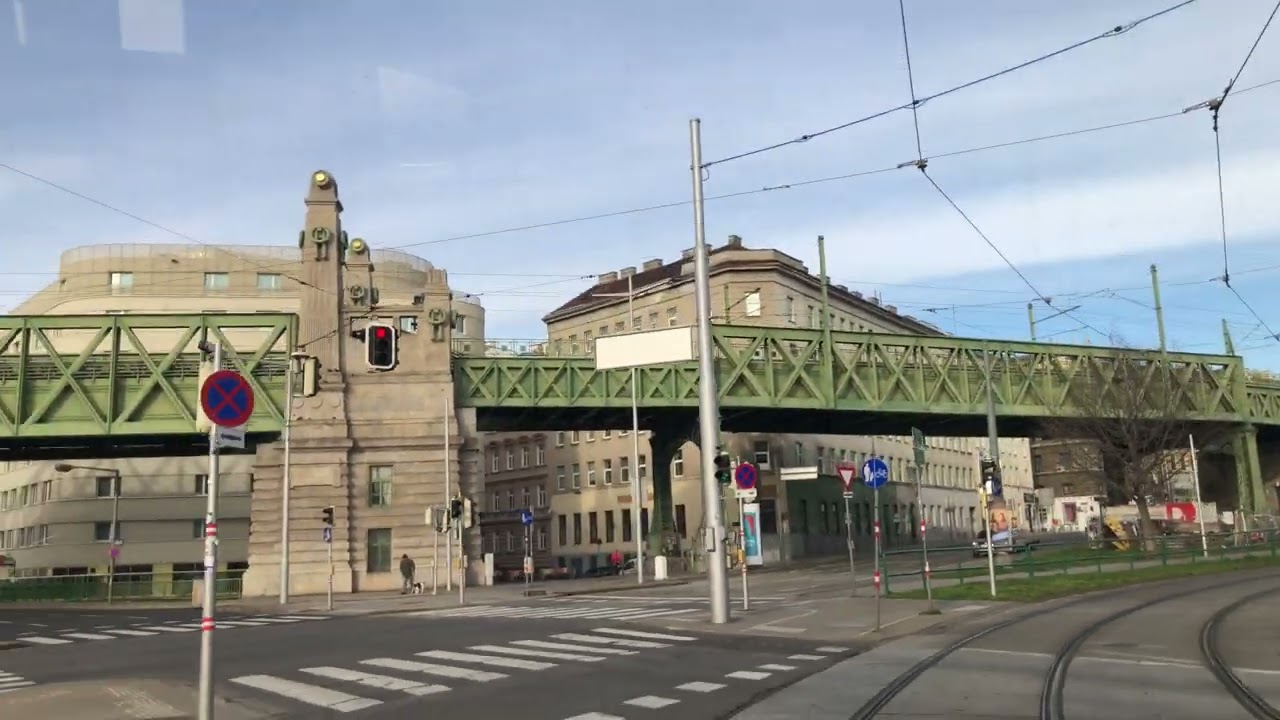 Wiener Linien Tram 18 from Burggasse-Stadthalle  to Schlachthausgasse on February 25, 2024