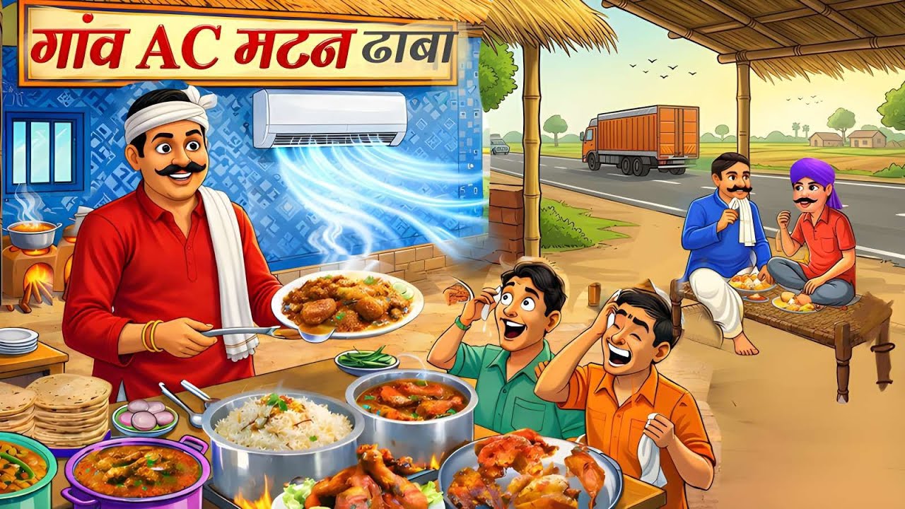 गांव AC मटन ढाबा | gaw ka AC mutton dhaba | hindi kahaniyan | moral stories