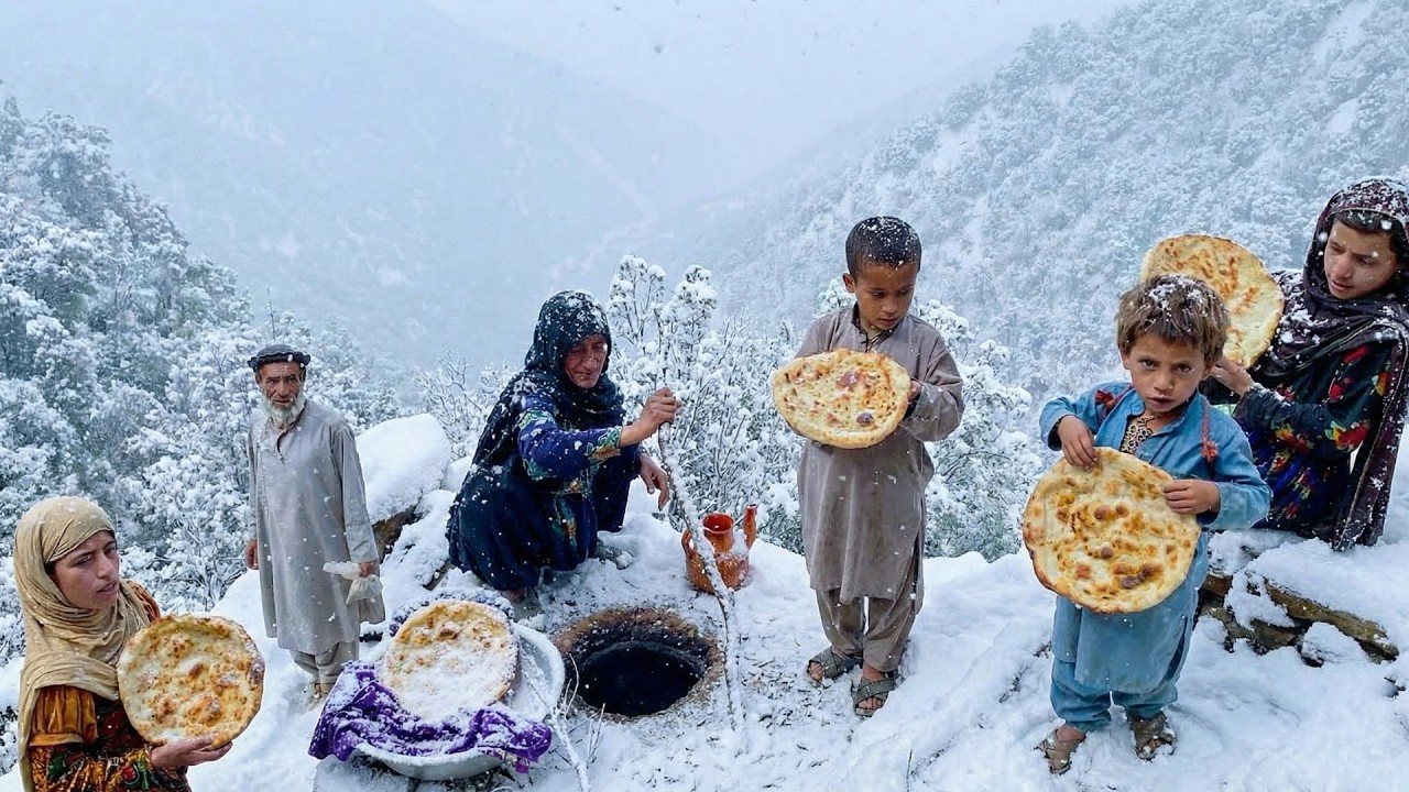 Surviving a Brutal Winter in the Coldest Mountain Village on Earth 🏔️ | Rustic Mountain Lunch ❄️❤️