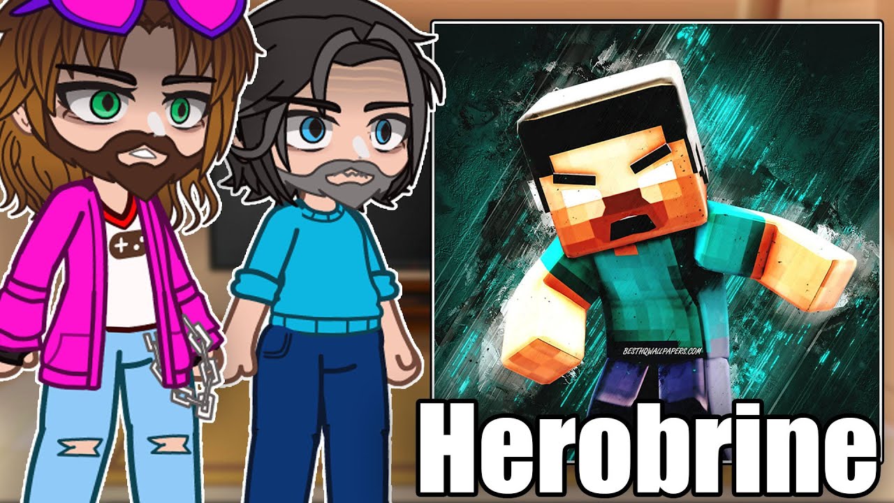 Minecraft Movie React To Herobrine | Minecraft | Gacha React