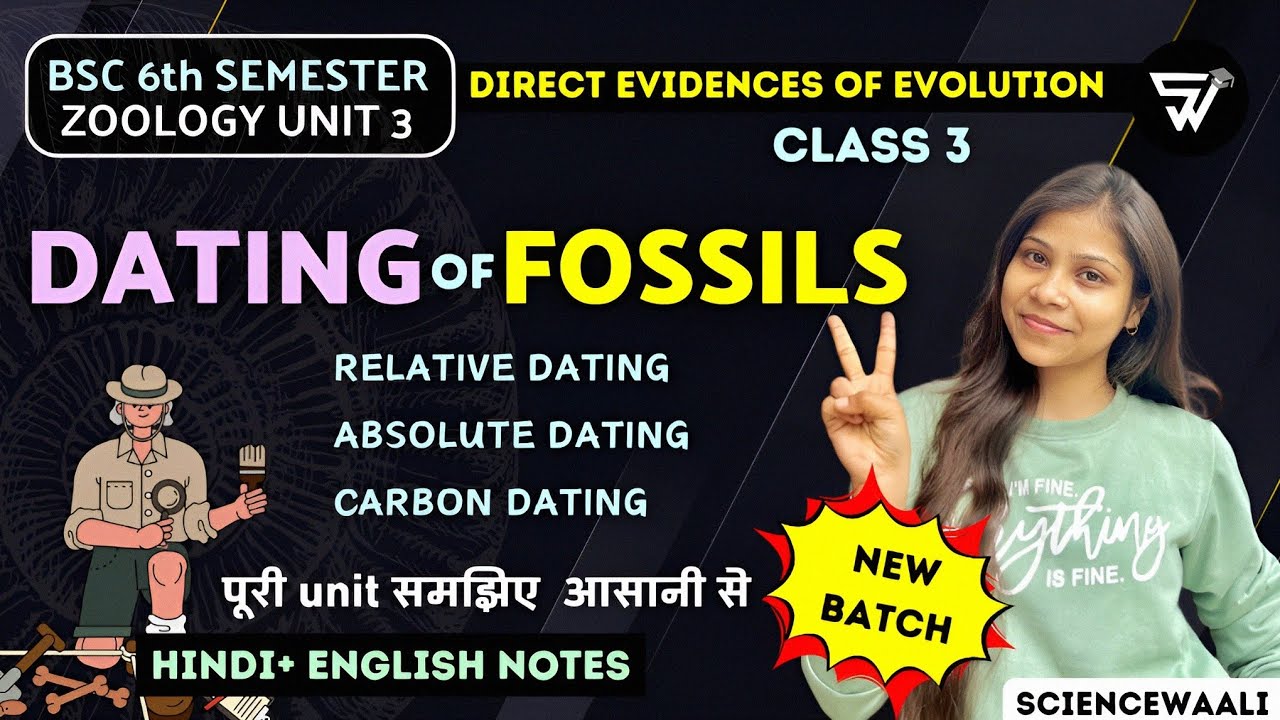 Dating of fossils 💯|Relative & Absolute Dating|CARBON DATING|Direct evidence of evolution