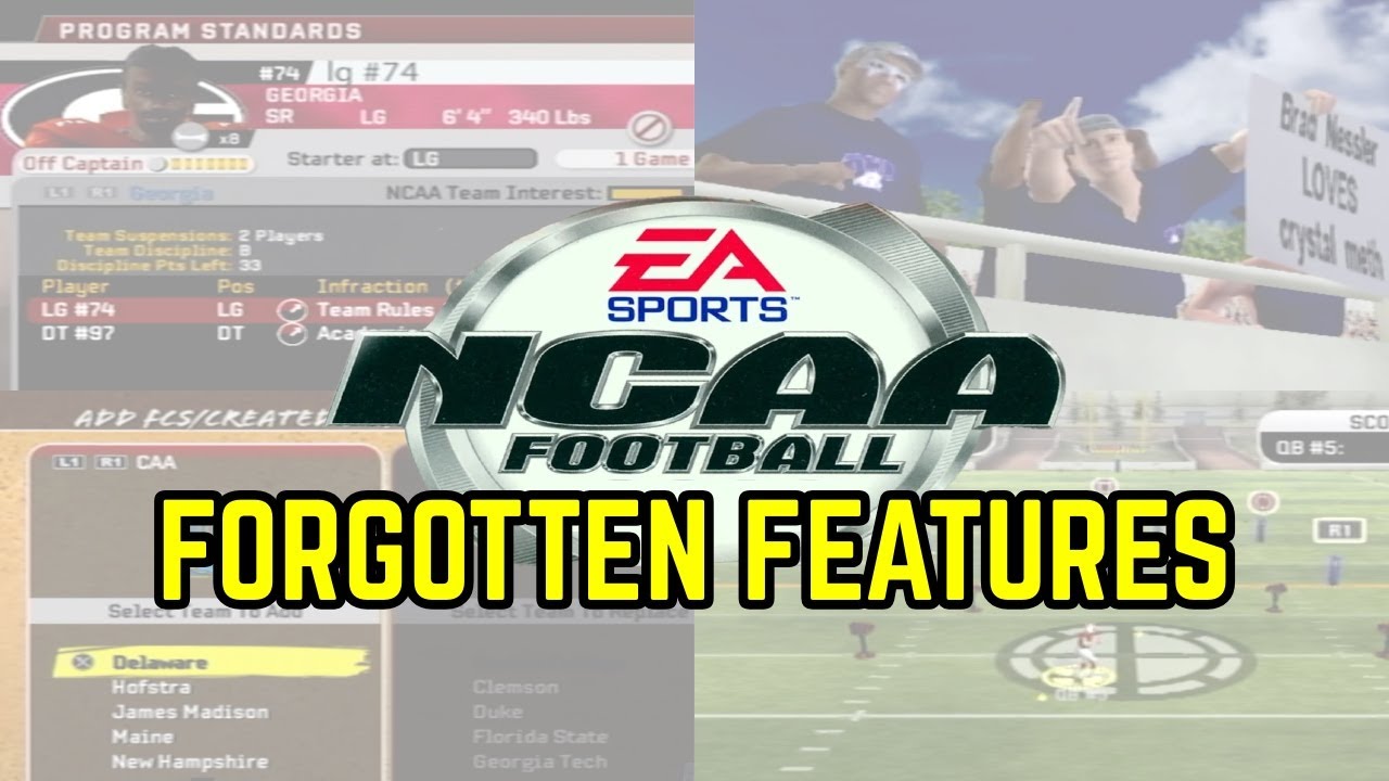 FORGOTTEN FEATURES of Old NCAA Football Games