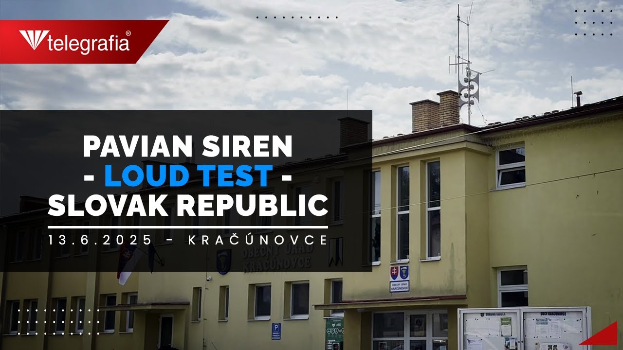Siren Test - Pavian Electronic Siren - 13.06.2025 - Kračúnovce