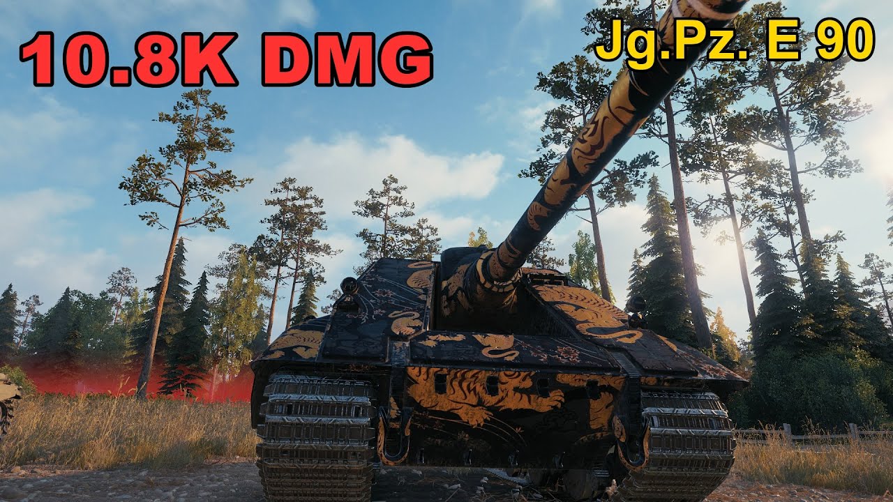 Jg.Pz. E 90 - 10.8K Damage - Map: Murovanka - Player: bivsi_prijatelj - Server: EU | World of Tanks