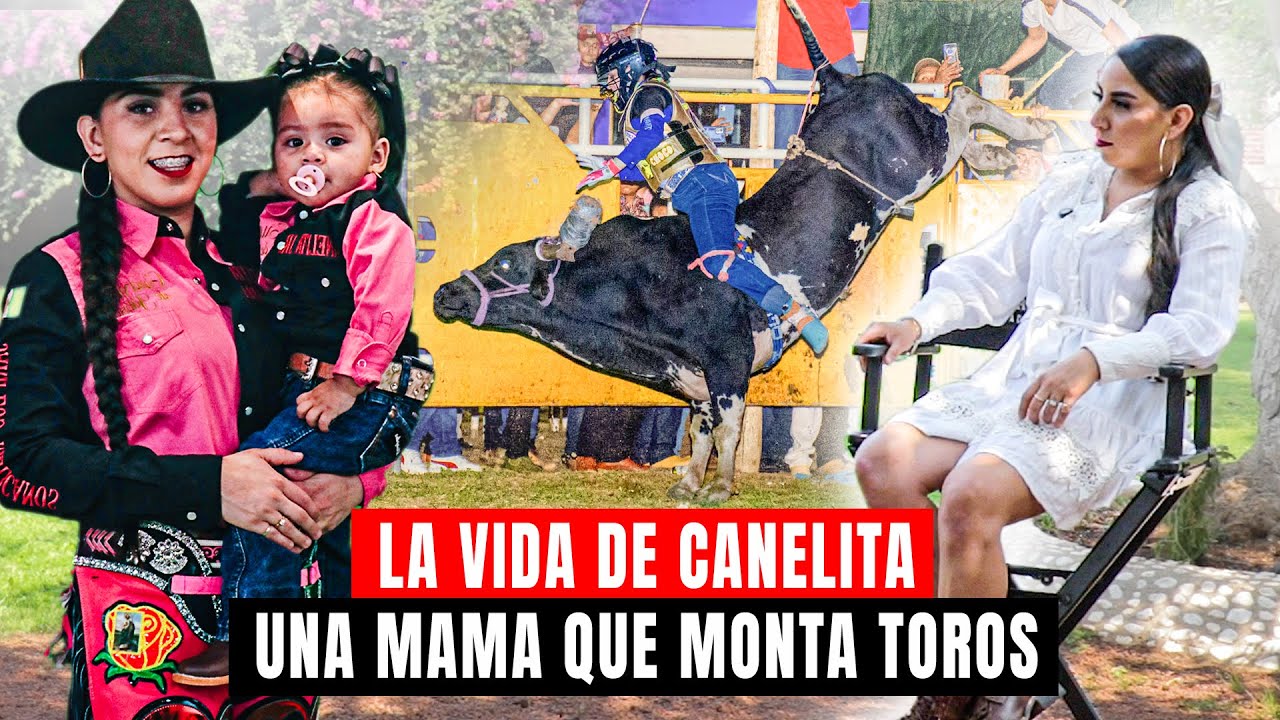 LE GUSTA MONTAR TOROS GRANDES Y BRAVOS || Canelita de Uruapan una mujer jinete