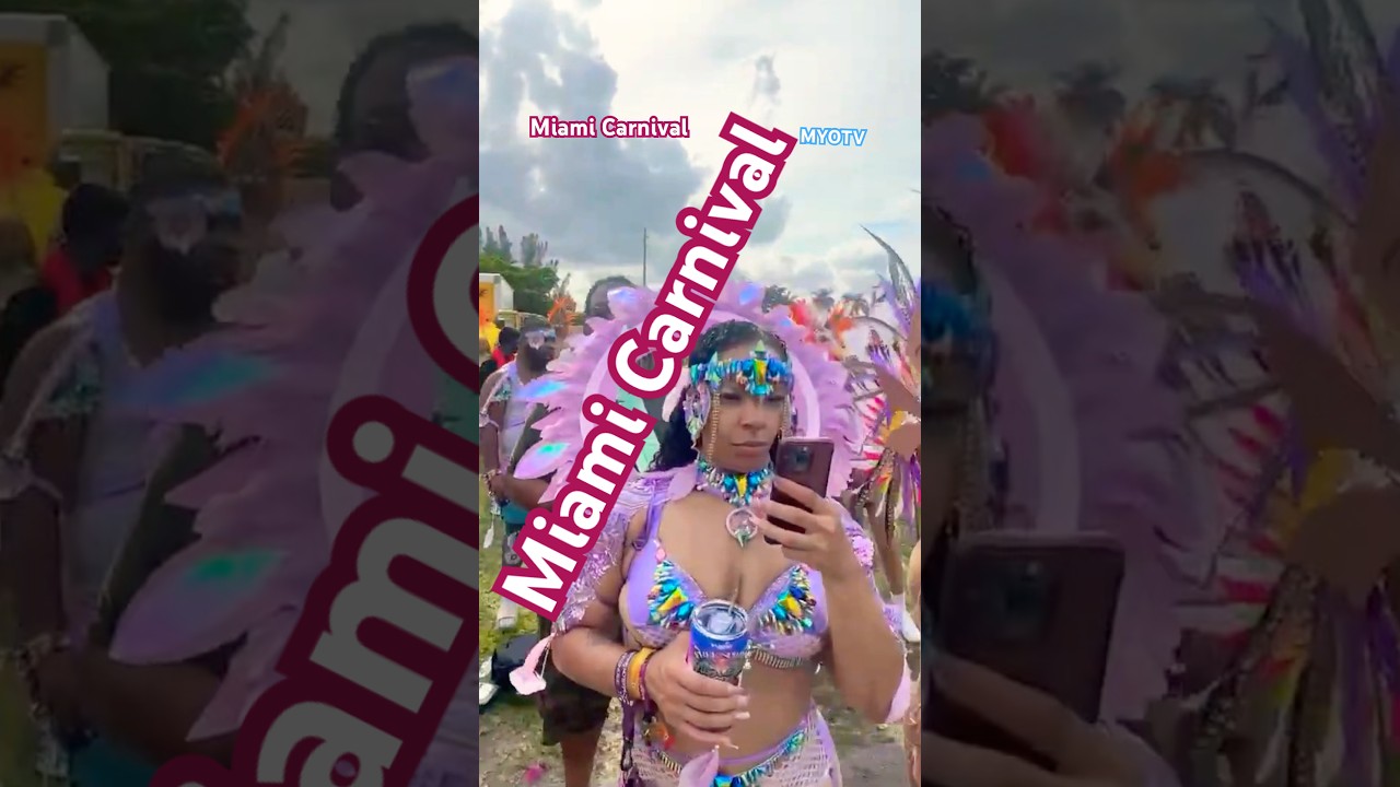 Miami Carnival Walk Thru Mas #soca #caribbean #shorts