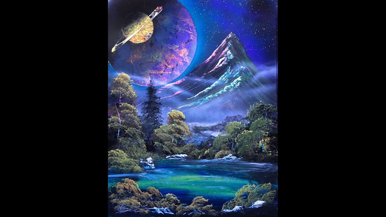 The Joy of Spray - Planets and Nature - spray paint art