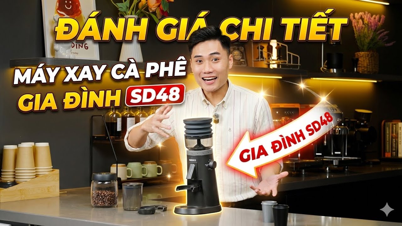 MÁY XAY CÀ PHÊ CHO GIA ĐÌNH WINCI SD48 #luanbarista #winci #cafe #coffee #espresso