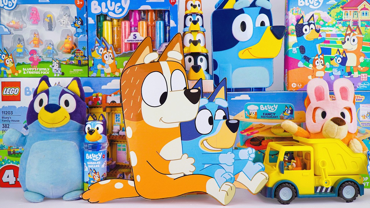 Bluey Toy Collection Unboxing Review 🐾 Mystery Chilli Bluey Box & Bluey Dump Truck Playset