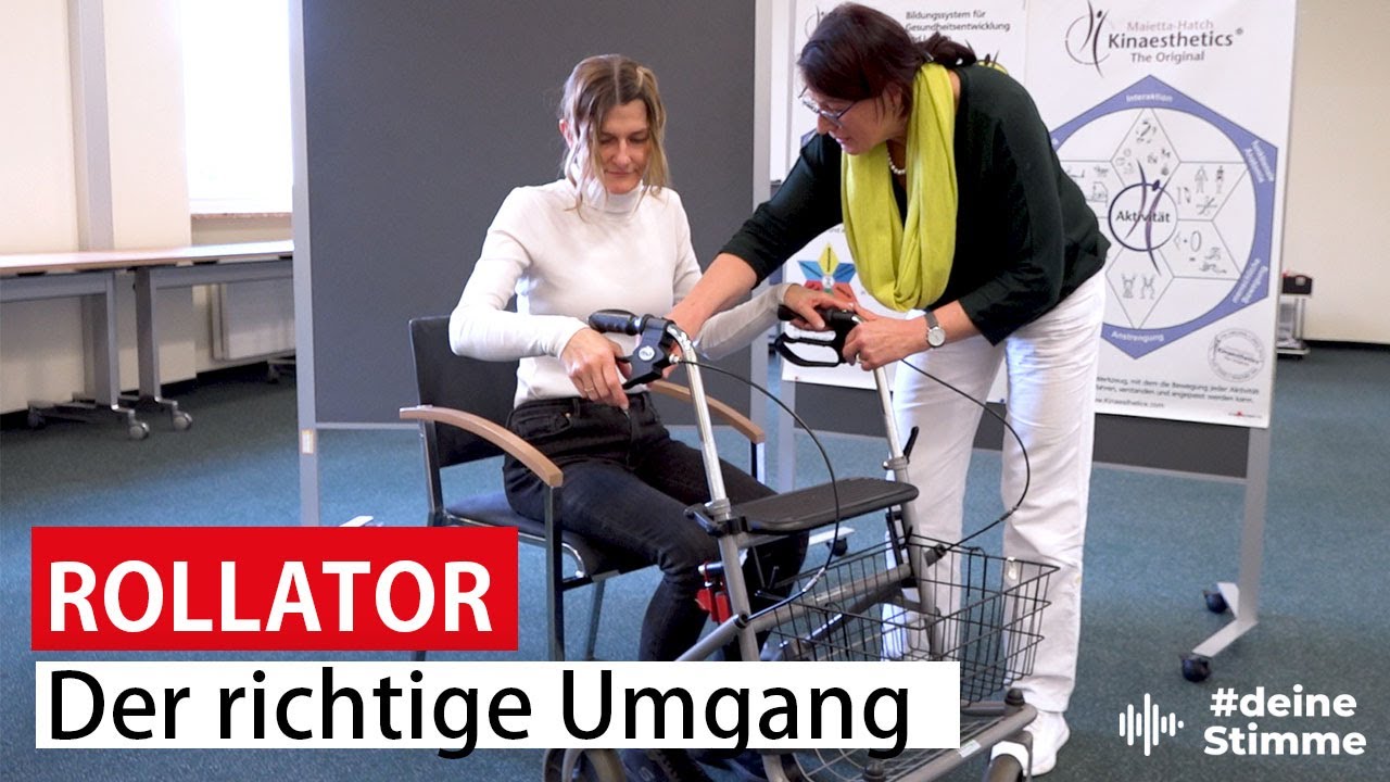 Anleitung zum leicht Aufstehen mit dem Rollator