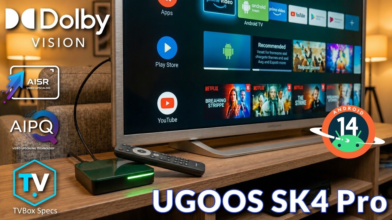 Ugoos SK4 Pro Amlogic S905X5M-K: ЛУЧШАЯ Android TV-приставка прямо сейчас? Покупать или нет!!!