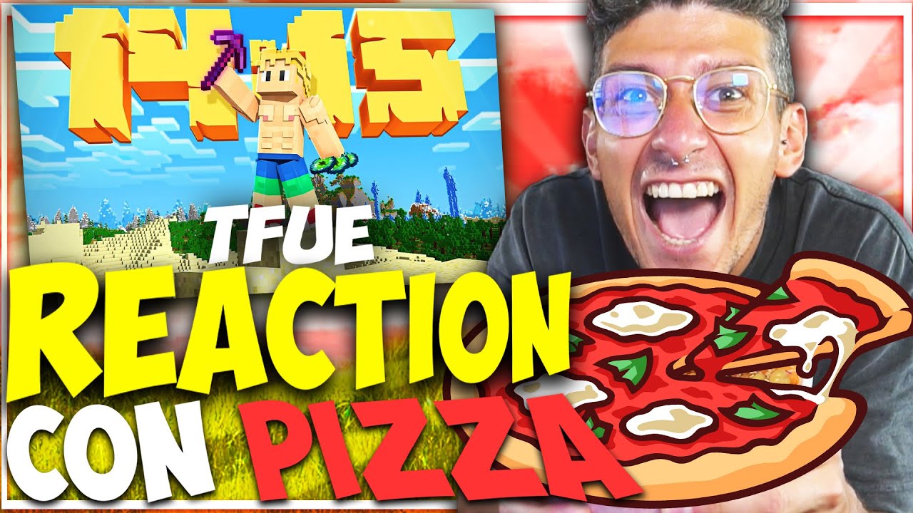 REACTION A TFUE CHE FINISCE MINECRAFT IN 15 MINUTI !! ( 🍕)