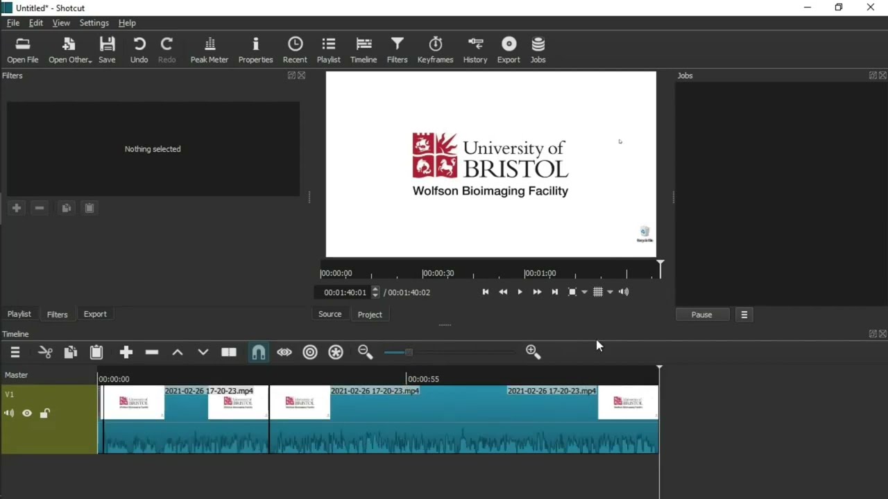 Recording and editing videos in OBS Studio and Shotcut