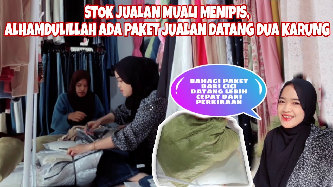 PAKET JUALAN KIRIMAN DARI CICI UDAH DATANG, MARI KITA LANGSUNG BONGKAR 