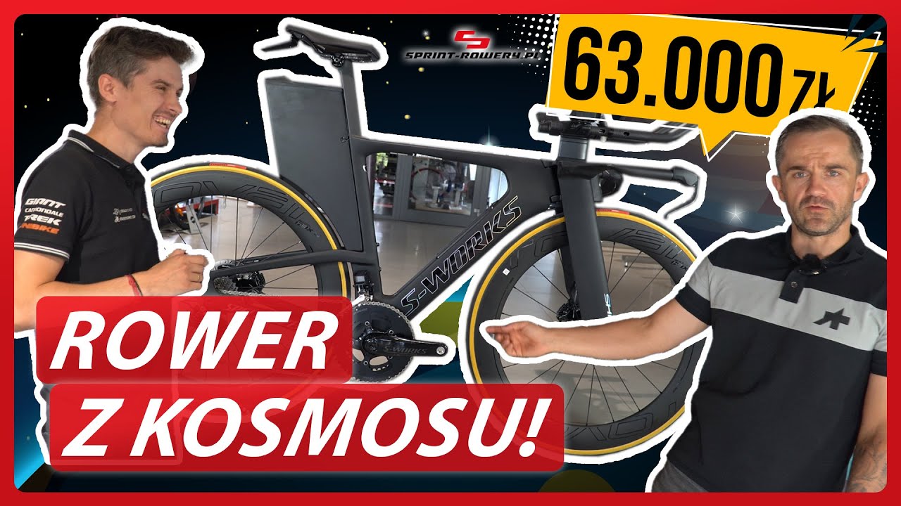 63.000 zł 🤯 Rower rodem z NASA 🇺🇸 Triathlonowy Specialized S-Works Shiv 🚅💨