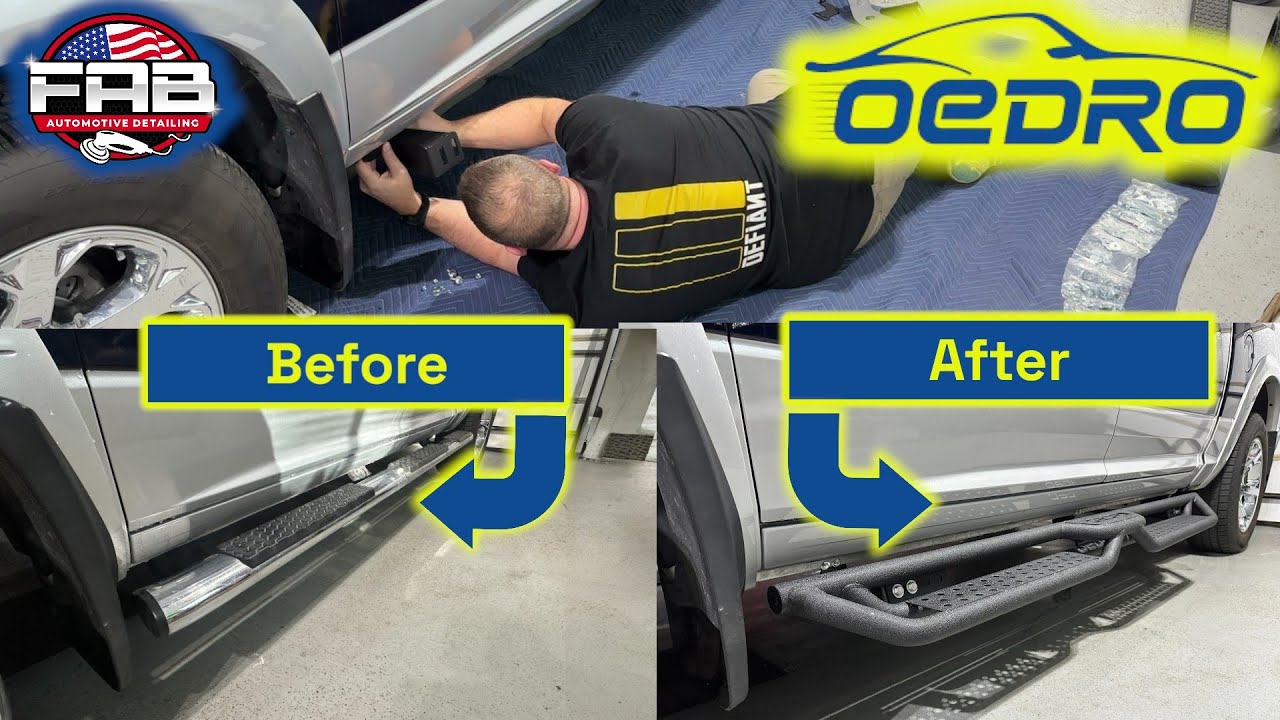 OEDRO Running Boards Unbox and Install On My Ram! These Look So Good and Heavy Duty