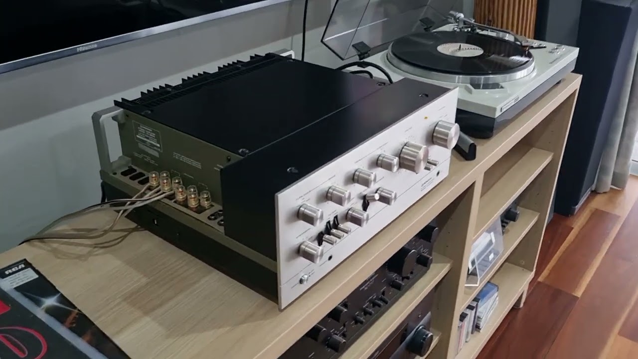 Pioneer SA-9500 Amp Fully Restored demo John Fogerty Old Man Down the Road