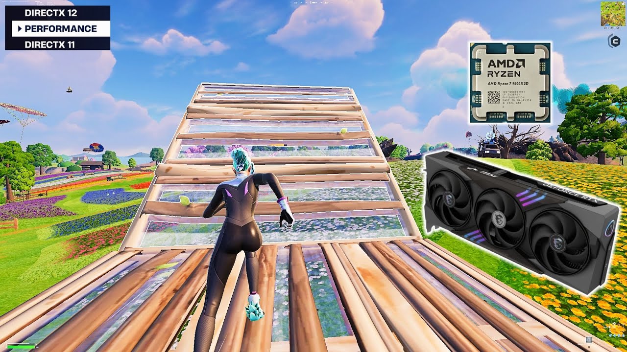 RTX 5070 + RYZEN 7 9800X3D | Fortnite C6 S4 | Solo BR Benchmark | *NEW* DX12 Performance Mode