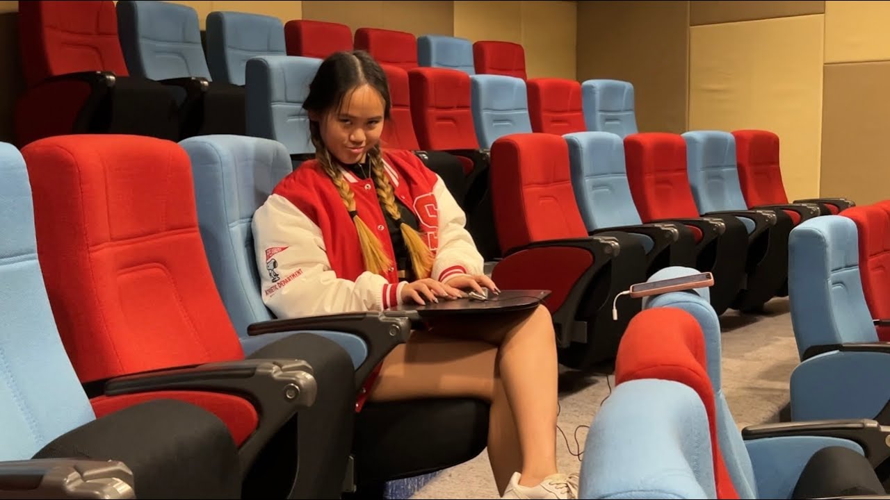 ASMR in an empty lecture hall ( public asmr )