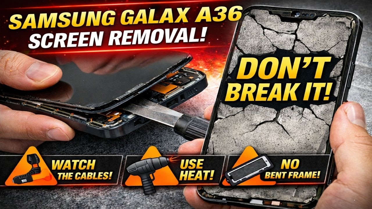 Samsung Galaxy A36 Screen From Frame Removal – Watch Before You Try This!
