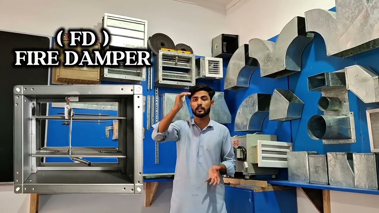 FD fire damper in detail | DUCT material | to b ee continued 