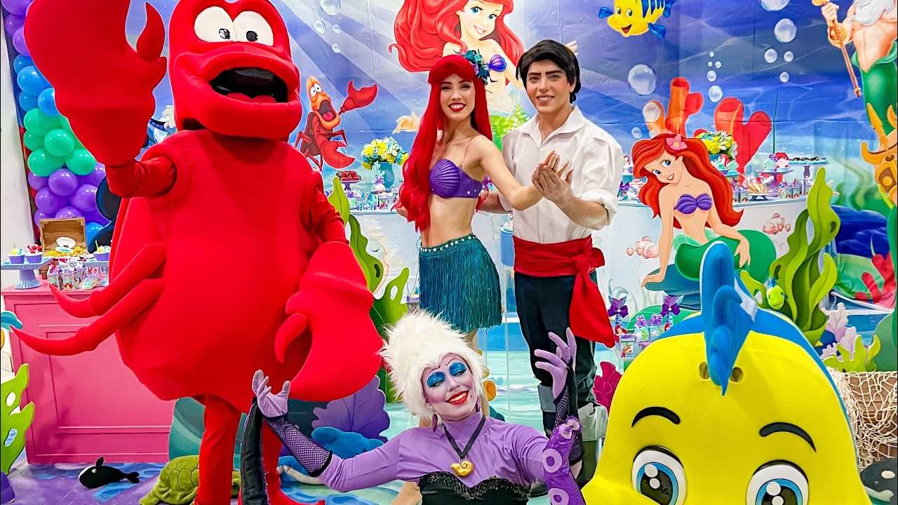 A Pequena Sereia - Apresentação Duas Estrelas Personagens (Festa Infantil)