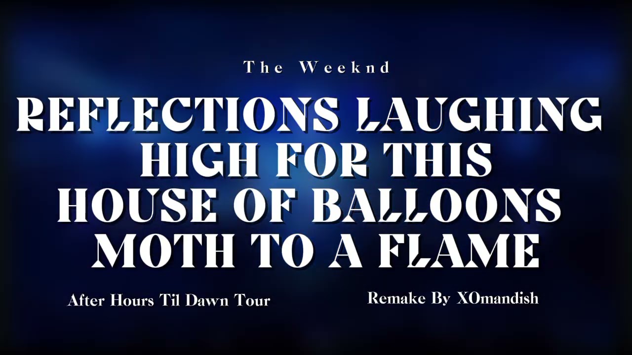 The Weeknd - Reflections Laughing/High For This/House Of Balloons/MTAF [AHTDT Studio Remake Leg 5]