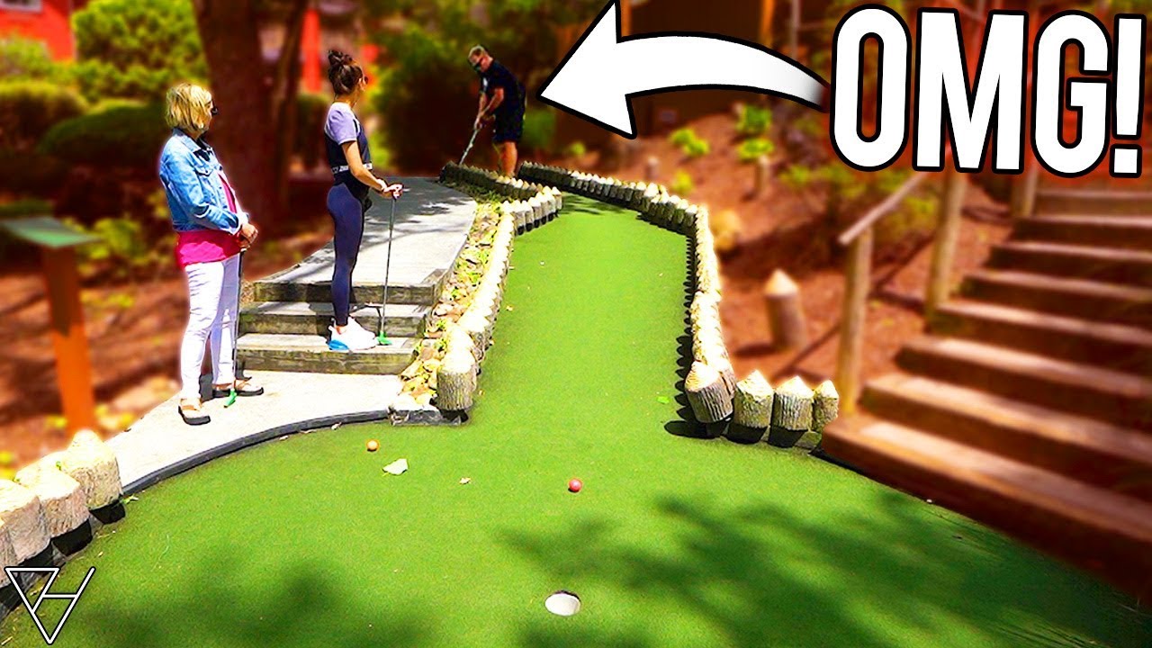 We Won A Free Game With A Mini Golf Hole In One Here!