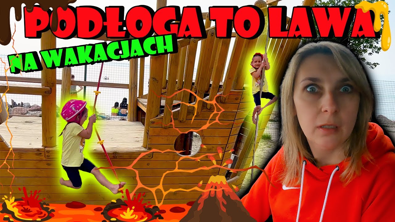 PODŁOGA TO LAWA 😊 ZABAWA NA WAKACJACH😊👍NELA I LILA TWINS STORY