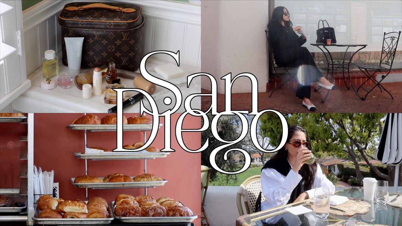 San Diego ♡ peaceful weekend in Rancho Santa Fe, bunny cafe, morning skincare, coffee shops + more!