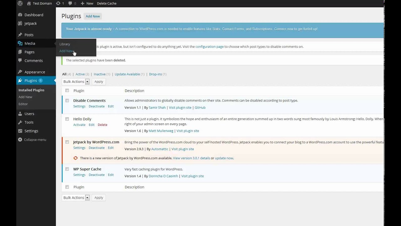 How to upload an image to your media library in Wordpress