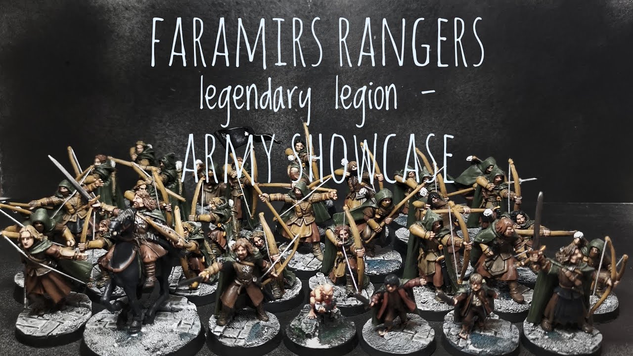 The Lord of the Rings army showcase : Faramirs rangers Middle Earth SBG Warhammer
