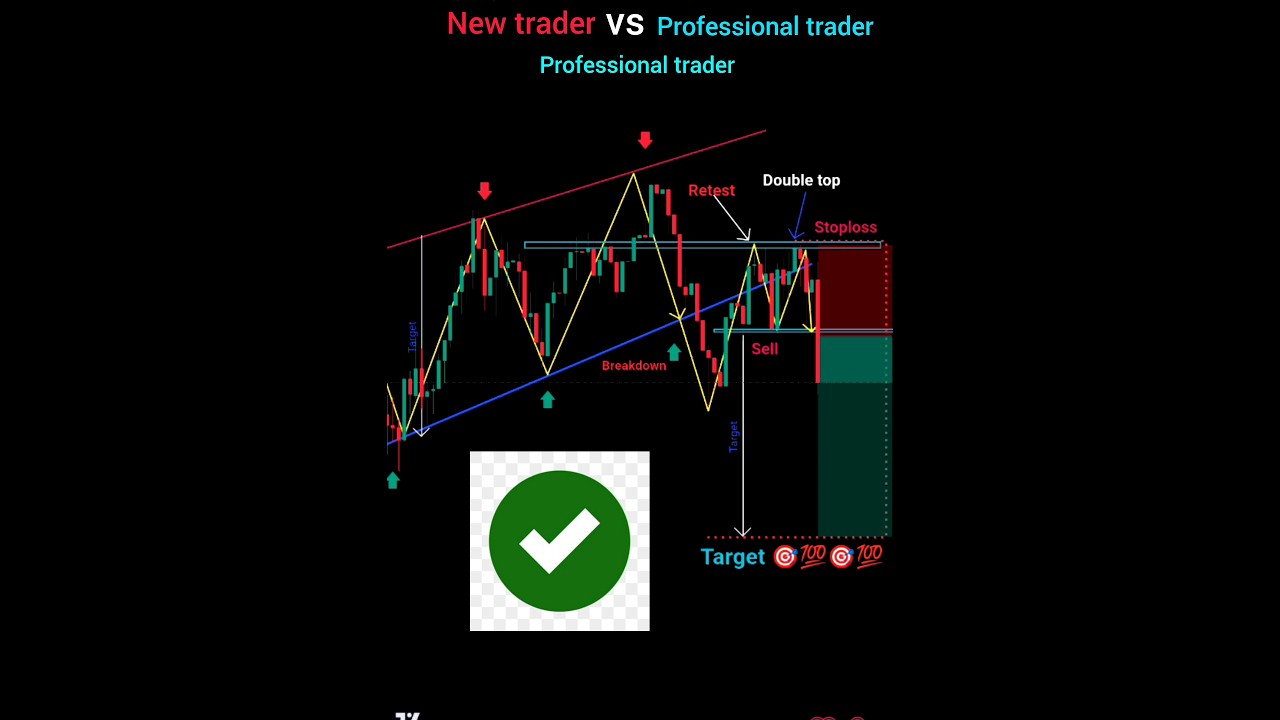 New Trader vs professional Trader price action trading courses #crypto #forex #strategy #trading