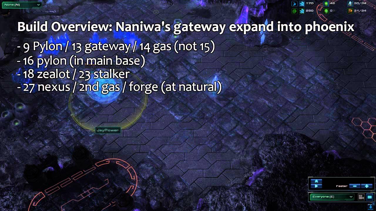 Build overview from NaNiwa's PvZ gateway expand into phoenix - Video tutorial by JayPower