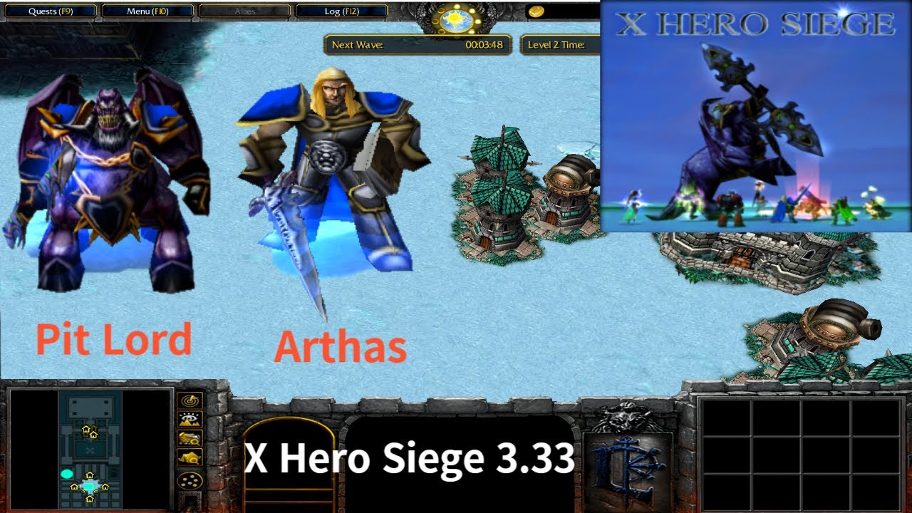X Hero Siege 3.33, Extreme 20 Pit Lord & Arthas, 8 ways Dual Hero