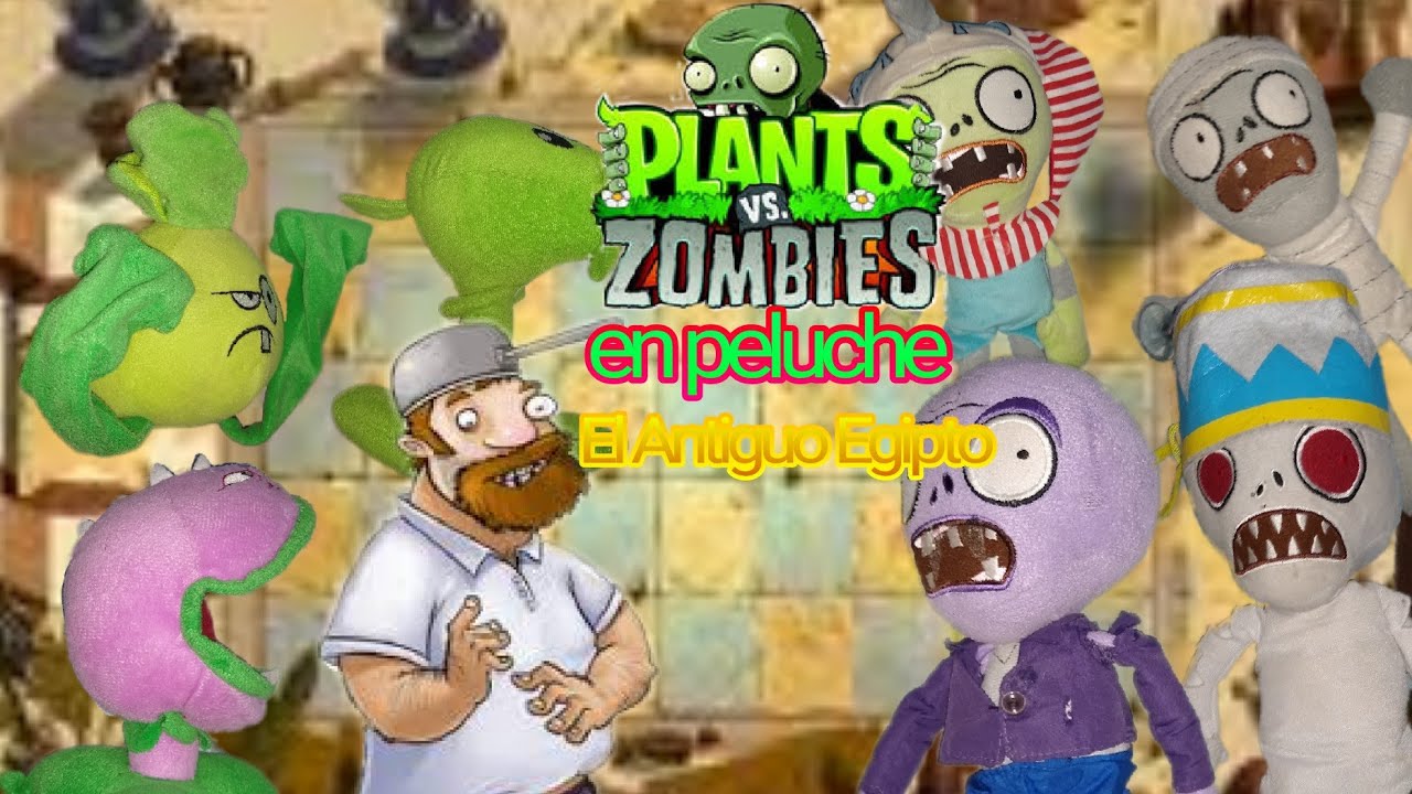 Plantas vs Zombies en peluche: El duelo en el antiguo Egipto
