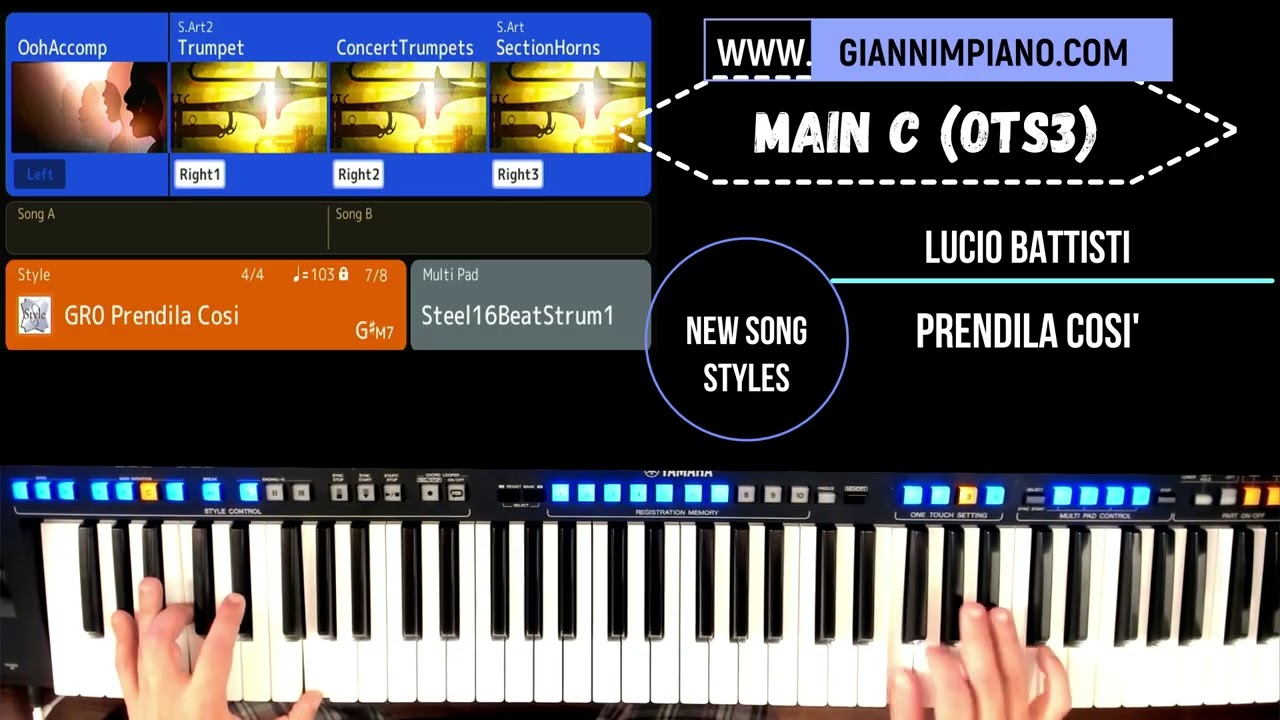 90. PRENDILA COSI (Lucio Battisti) - SONGSTYLE DEMO Produzione GianniM