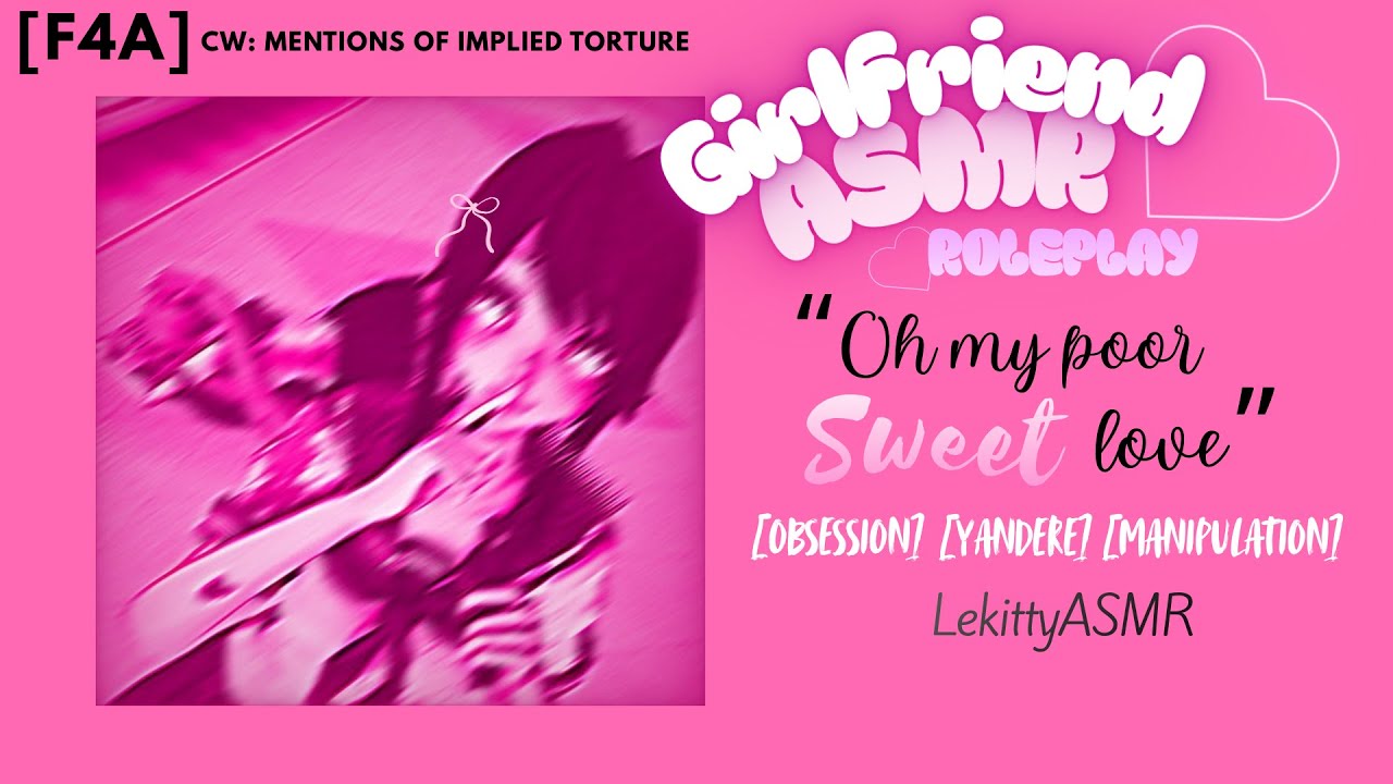 [F4A] Yandere Girlfriend Teaches You to be Dependent 'Oh My Poor Love' [Dark][Obsessive][Delusional]