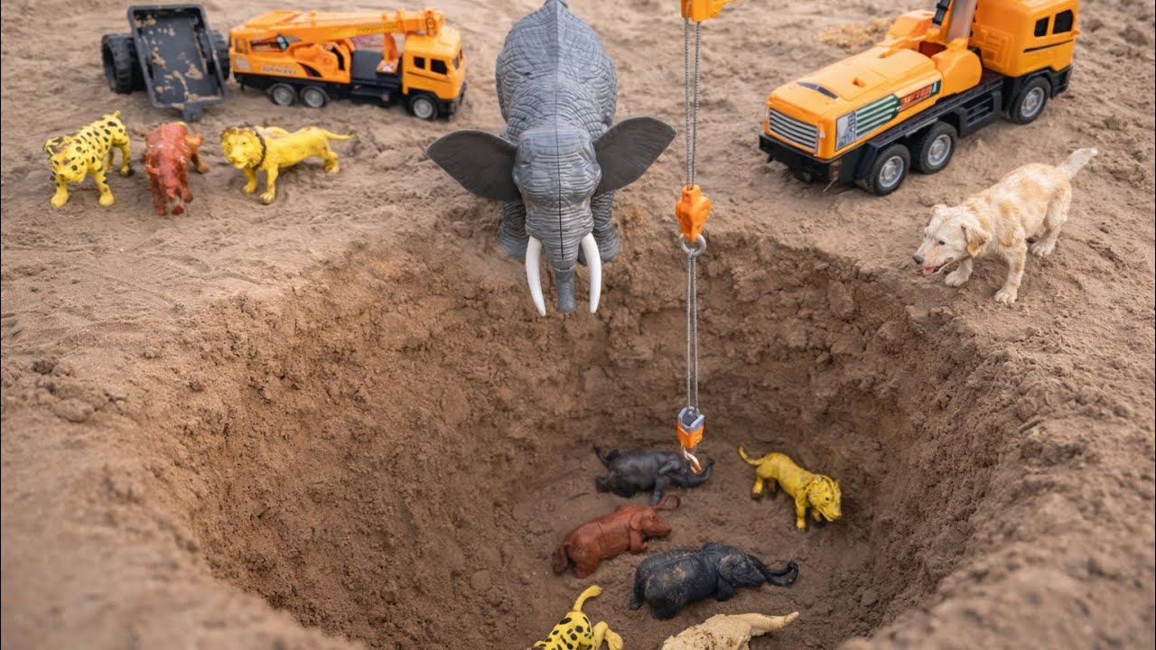 हाथी 🐘ने अपने ट्रॉली को क्यों जोड़ लिया ? Best kids toy Video |