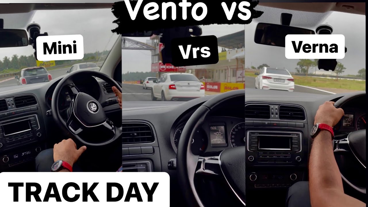 Track Day,Vento vs Vrs245,Mini,Civic,Verna,Polo Gt POV Raw video