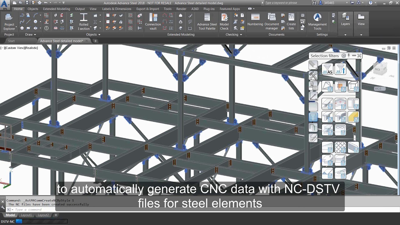 AEC Collection Workflow: Deliverables for structural steel fabrication with Advance Steel